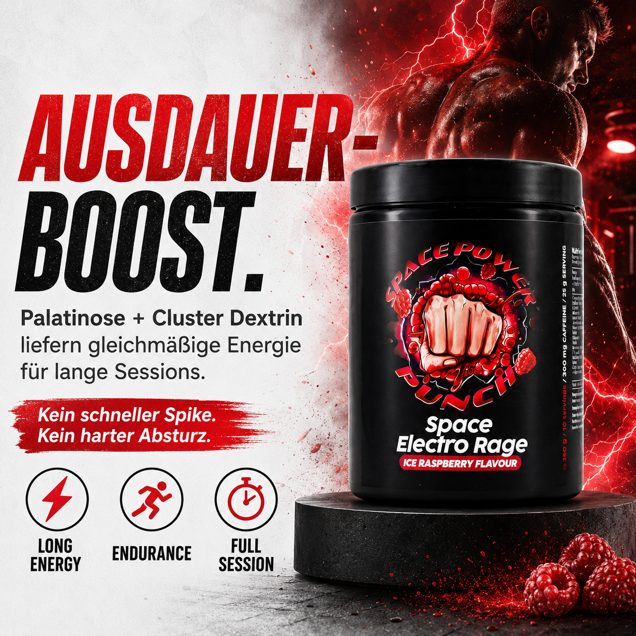 Space Electro Rage Pre-Workout Booster – Produktbild 4