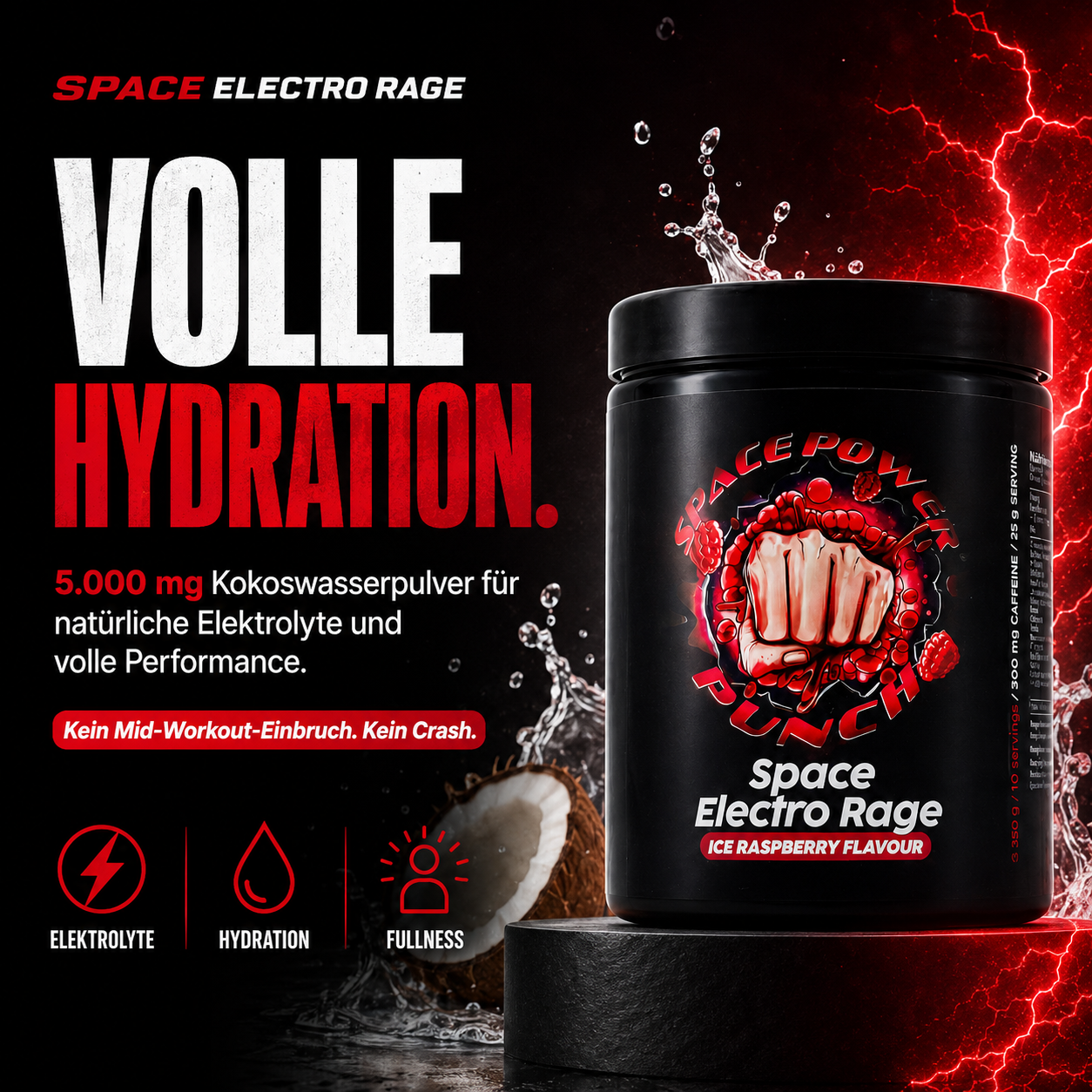 Space Electro Rage Pre-Workout Booster – Produktbild 2